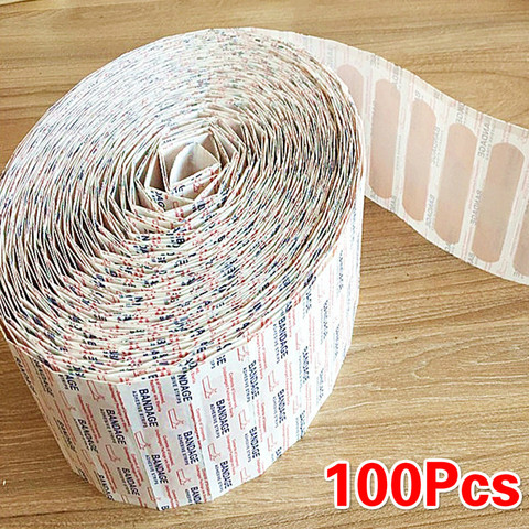 50/100pcs Band-Aids Waterproof Breathable Cushion Adhesive Plaster Wound Hemostasis Sticker Band First Aid Bandage Medical Gauze ► Photo 1/6