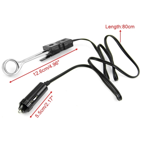 Mini Portable New 12V 120W Car Immersion Heater Tea Coffee Water Auto Electric Heater High Quality Safety ► Photo 1/6