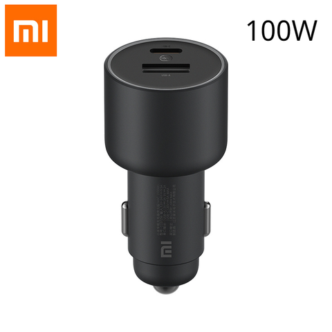 NEW Xiaomi mi Car Charger Fast Charging Version 1A1C 100W USB-C 100W MAX Fast Charging/USB-A, USB-C Dual-port Output ► Photo 1/6