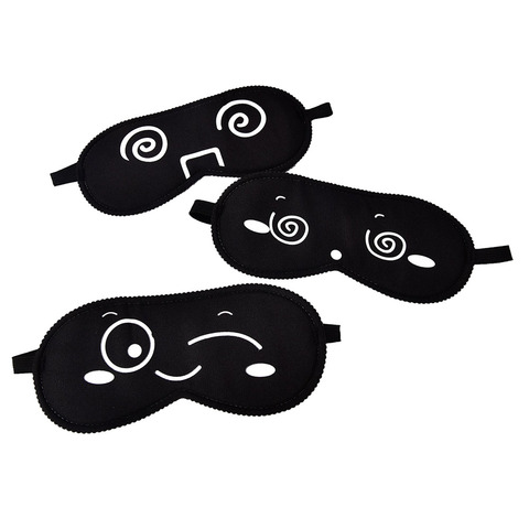 1pc Sleeping Eye Mask Black Mask Travel Sleep Tools Bandage On Eyes Black Eye Shade Sleep Mask Hot ► Photo 1/6