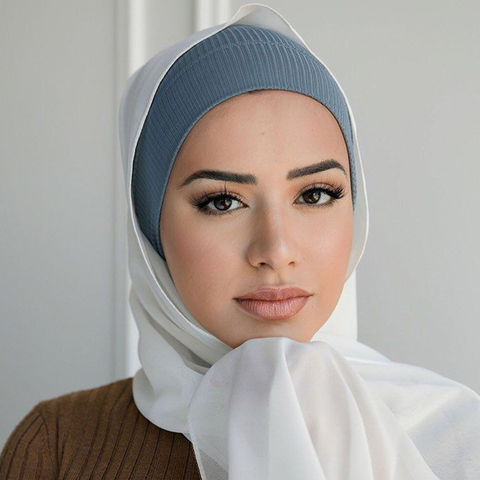 Hijab Head Scarf for Muslim Women Turban Bonnet Coton Femme