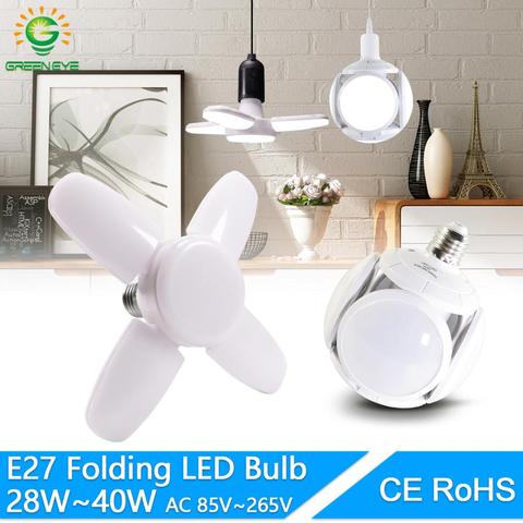 LED Bulb E27 football UFO lamp 360 degrees Folding Bulb 40W 28W AC 85-265V 6W 12W 20W 220V 240V led Spotlight Cold/Warm White ► Photo 1/6