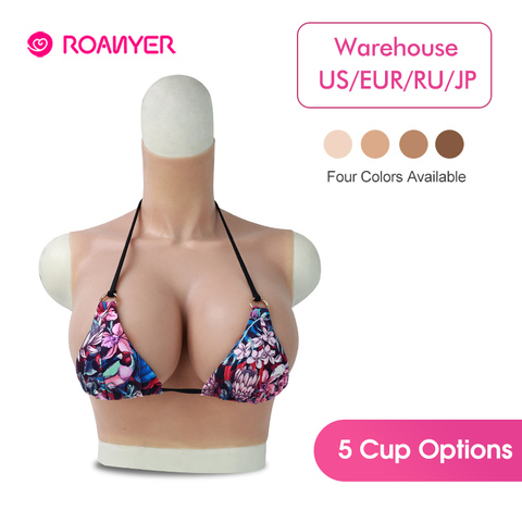 Roanyer H Cup Silicone Breast Plate Realistic Boobs Crossdresser