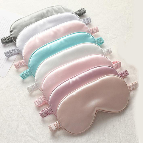 1Pc Eyeshade Sleeping Eye Mask Cover Eyepatch Blindfold Solid Portable New Rest Relax Eye Shade Cover Soft Pad ► Photo 1/6