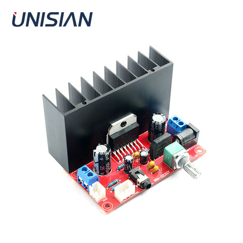 UNISIAN TDA7377 2.0 channel Power amplifier Board 2X30W Double channels HIFI sound amplifiers for Speaker home audio system ► Photo 1/1