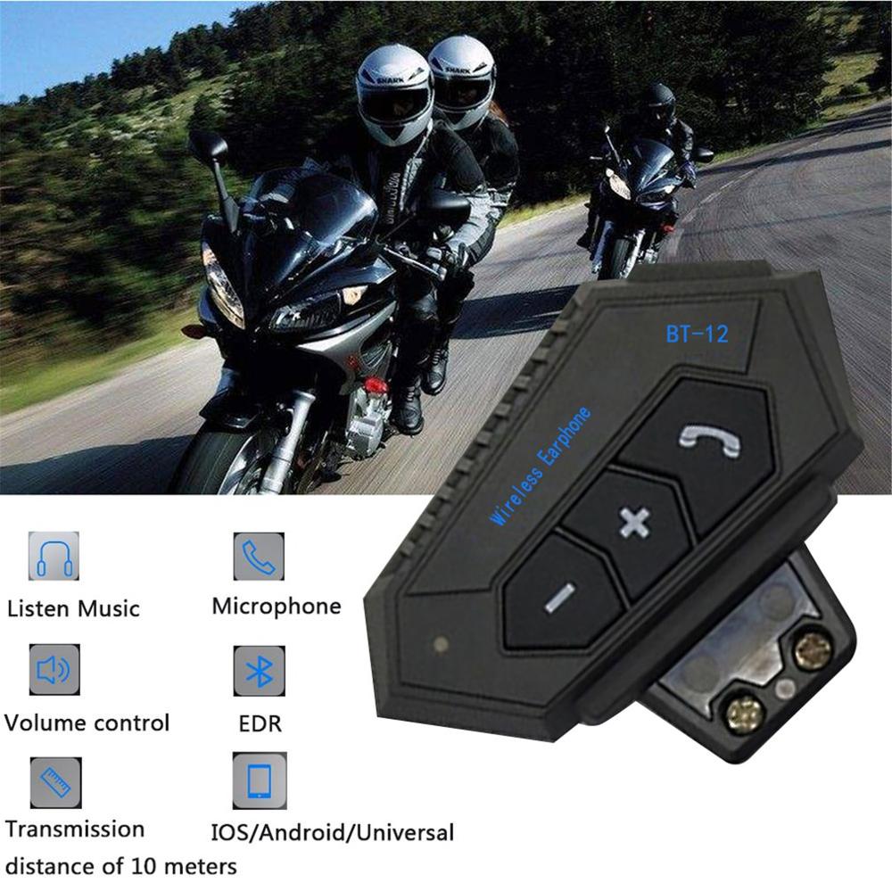Vnetphone 2PCS 1200M Motorcycle Bluetooth Helmet Intercom For 6 Riders BT  Wireless Waterproof Interphone Headsets MP3