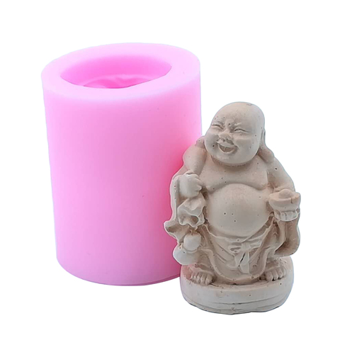 Chinese Buddha Candle Molds Silicone Mold for Soap Candle Making Decorating Gypsum Resin Craft Molds ► Photo 1/6