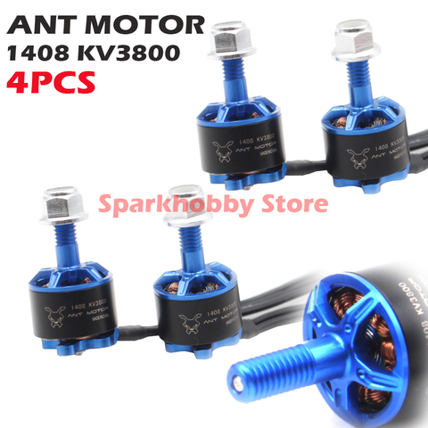 4pcs ANT MOTOR 1408 3800KV 2 S-4 S Motor Brushless para 130 de 140, 150 RC juguetes de Multicopter del t-motor F20II F20 ► Photo 1/6