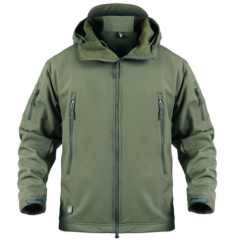 Men US Military Winter Thermal Fleece Tactical Jacket Outdoors