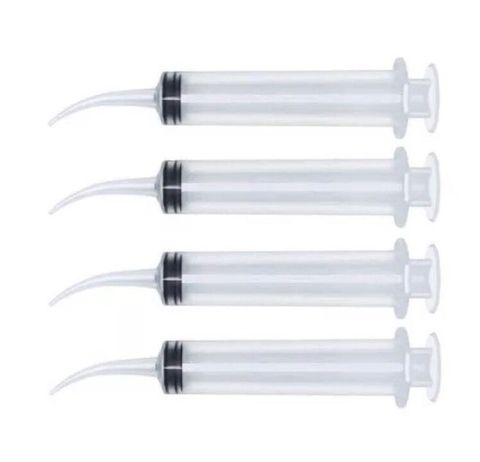 Monoject Type Utility Irrigation Syringes Curved Tip Size 12cc Quantity 4 Pcs ► Photo 1/5