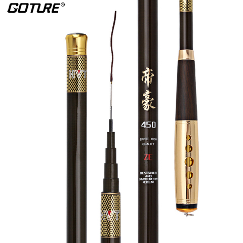 Goture Stream Fishing Rod 3.6m-7.2m Telescopic Fishing Rod Carbon Fiber Hard Tenkara Feeder Rod for Freshwater Carp Pike Fishing ► Photo 1/6