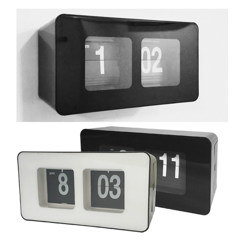 Auto Flip Clock File Down Page Clocks Desk Clock Smart Light Clock for Home Flip Clock Desk Tube Big Vintage Alarm Table ► Photo 1/6