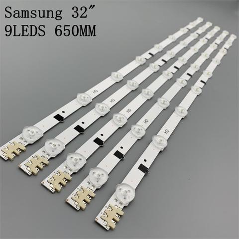 TV LED Bars For Samsung UE32F4000AW UE32F5000AK UE32F5030AW UE32F5300AW UE32F5300AK LED Backlight Strip Kit 9 Lamp Lens 5 Bands ► Photo 1/5