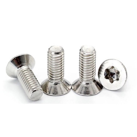 100pcs/lot M3 M4 M5 M6  GB2673 ISO14581 Stainless steel countersunk head torx screw flat six-lobe machine screws ► Photo 1/1