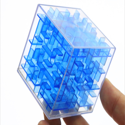 3D Cube Puzzle Maze Toy Hand-eye Coordination Balance Game Case Box Fun Brain Baby Educational Toys For Children ► Photo 1/5