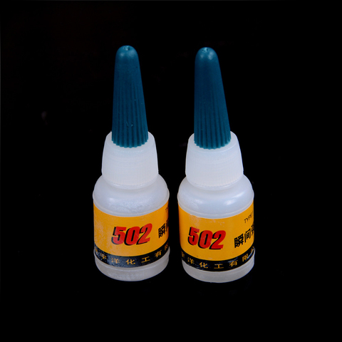 2pcs/lot HOT 502 Super Glue Instant Quick-drying Cyanoacrylate Adhesive Strong Bond Fast Crafts Repair Liquid Glue ► Photo 1/3