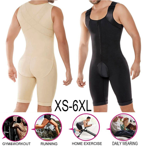 Seamless Compression Garments Fajas Slimming Waist Full Body Shaper Tummy Trimmer Bodysuit Shapewear Shirt Girdle for Men Shaper ► Photo 1/6