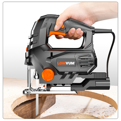LOMVUM Electric Jigsaw EU US Jig Saw for Woodworking Variale Speed Electrical Saw 110V/220V Cutting Metal Wood Aluminum 1 blade ► Photo 1/6