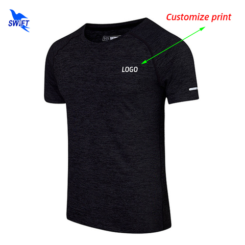 Summer Breathable Running T-Shirts for Men Women Kids Quick Dry Night Run Shirts Fitness Gym Top Tees Sportswear Customize Print ► Photo 1/1