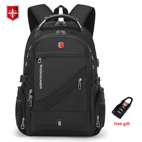 2022 Waterproof 17 Inch Laptop Backpack Men USB Charging Travel Backpack Women Oxford Rucksack Male Vintage School Bag mochila ► Photo 1/6