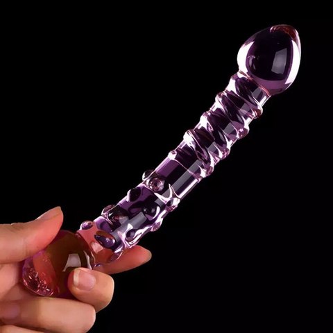 Glass dildo G point massager phallus for women erotic and sex toys Intimate Goods Crystal Butt Plug Sex shop ass Glass dildo 18+ ► Photo 1/6
