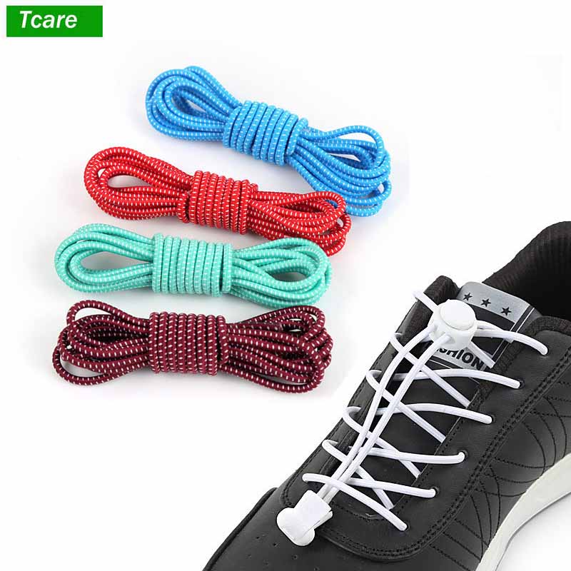 New Elastic No Tie Locking Shoelaces Trainer Running Athletic Sneaks Shoelaces 