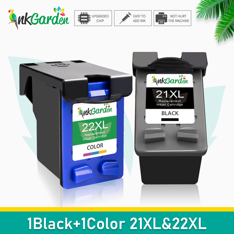 Replacement For HP 21 22 HP 21 XL 22 XL Ink Cartridge For HP  Deskjet D1360 D1368 D1415 D1420 D1430 D1445 D1455 D1460 Printer ► Photo 1/6