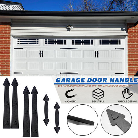 Carriage House Hinges Handles Kit, Decorative Carriage House Garage Door Hardware Kits