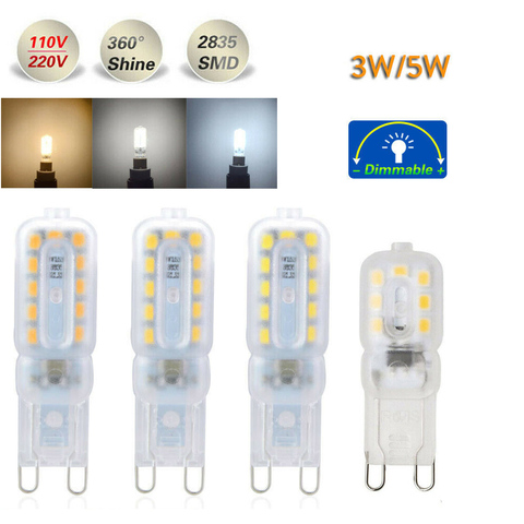 14LEDs 22LEDs Dimmable Mini G9 LED Corn Light SMD 2835 Bulb Spotlight For Chandelier Replace 30W 50W Halogen Lamp AC 110V 220V ► Photo 1/6