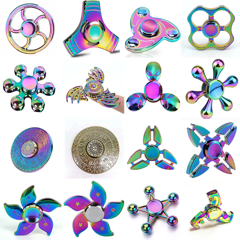 Metal Hand Spinner Fidget Spinner Adult Child Decompression Toys Fingertip Gyroscope Wheel Constellation Bauhinia ► Photo 1/6
