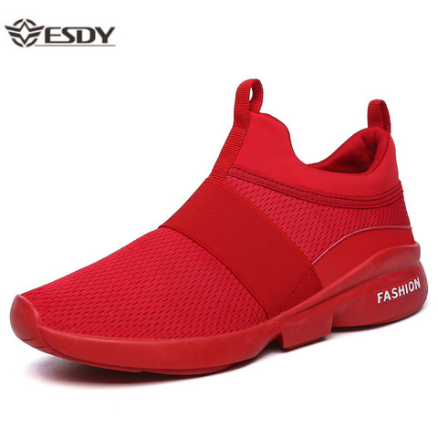 Men Sneakers Plus Size 45 46 2022 Spring Slip-On Mesh Sneakers Men Shoes Breathable Comfortable Fashion Casual Running Footwear ► Photo 1/6