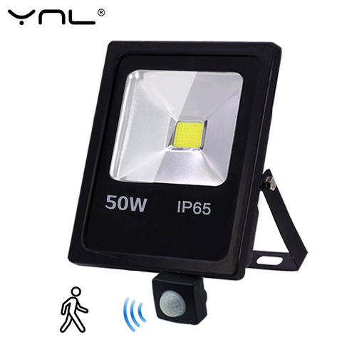 Motion Sensor LED Flood Light 50W 30W 10W AC 220V Waterproof IP65 Reflector Floodlight Lamp foco Led Exterior Spot Outdoor Light ► Photo 1/6