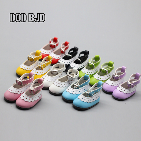 4.5*2.1cm PU Leather Lace Cute Doll Shoes For 1/6 BJD Doll Clothing Accessories Mini Toy Dress Shoes ► Photo 1/6
