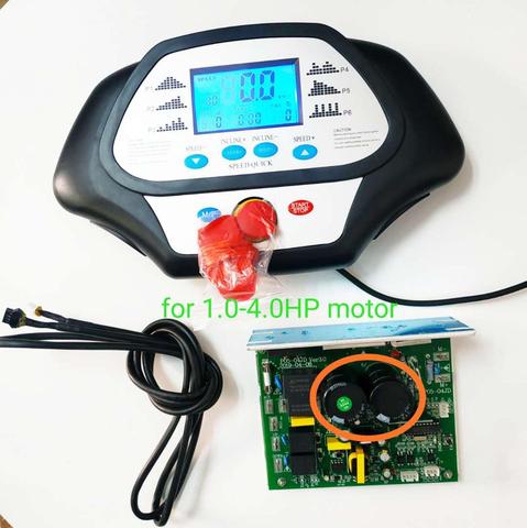 Universal treadmill controller set with display panel and circult board for 1~4.0 hp DC motor Universal-treadmill-control-board ► Photo 1/3