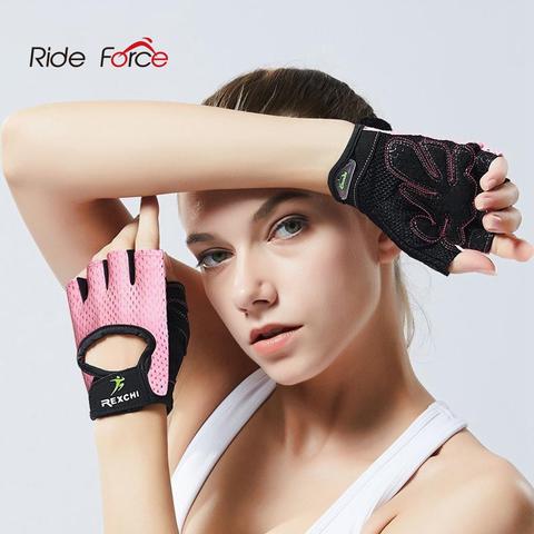 Professional Gym Fitness Gloves Power Weight Lifting Women Men Crossfit Workout Bodybuilding Half Finger Hand Protector ► Photo 1/6
