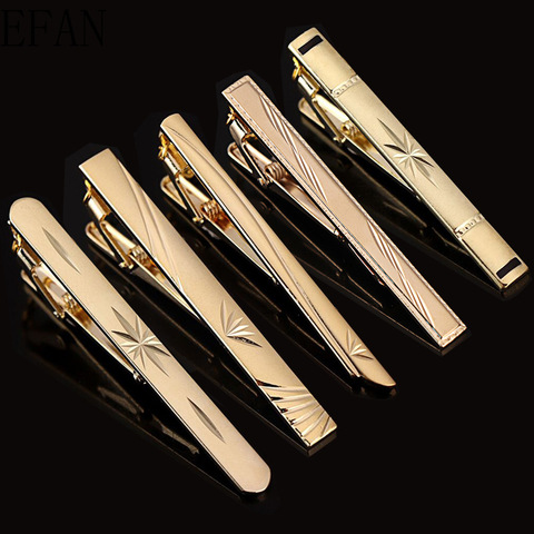 Goldren Tie Clip for Men Classic Meter Tie Clips Alloy Tie Bar Quality Enamel Tie Collar Pin Crystal Business Corbata ► Photo 1/6