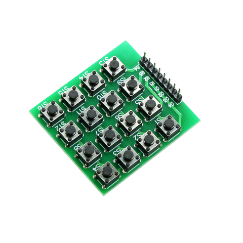 8pin 4x4 4*4 Matrix 16 Keys Button Keypad Keyboard Breadboard Module MCU for arduino Diy Kit ► Photo 1/4