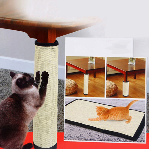 Climbing Tree Cat Scratch Pad Board Cat Scratching Post Mat for Cats Natural Sisal Protecting Furniture Foot Chair Protector Pad ► Photo 1/6