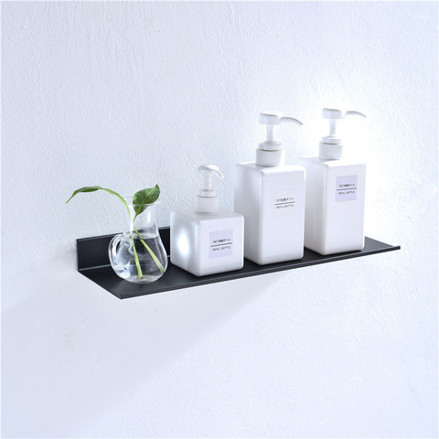 White / Black Bathroom Shelves Shower Storage Rack  30-60cm Length Space aluminum Kitchen Wall Shelf Bathroom Accessories ► Photo 1/6