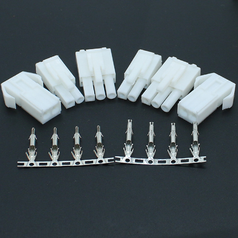 10Sets Automotive connector EL-2/3/4/6/9P Small tamiya Connector 4.5mm EL4.5 Multipole Connectors Male + Female Plug + terminals ► Photo 1/5