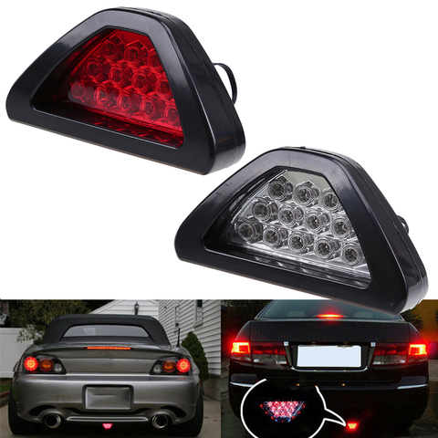 Universal Brake Signal Lamp F1 Style Triangle Sporty 12LED Rear Fog Light “Tail Third Break Lamp ” DRL JDM BBA ► Photo 1/6