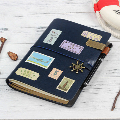 A5 PU Leather Planner 2022 Notebooks Loose Leaf Bandage Journal Notebook for Diary Scrapbook Traveler Planners School Stationary ► Photo 1/6