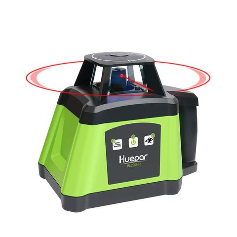 Huepar RL200HR 360 Horizontal Red Interior/Exterior Rotating Beam,High Precision Electronic Self-Leveling Rotary Laser Level Kit ► Photo 1/6