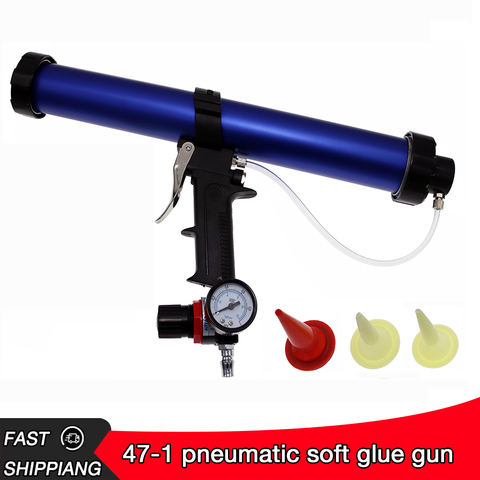 600ml sealant pneumatic caulking gun pneumatic glass caulking gun silicone gun construction caulking tool ► Photo 1/5