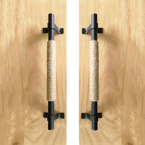 Simple Retro Hemp Rope Creative Knob for Cabinet Wardrobe Barn Sliding Door Handle Drawer Hardware Cupboard Closet Pens and Pull ► Photo 1/5