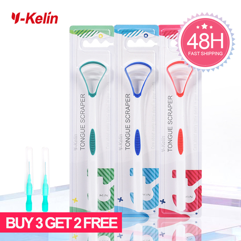 2022 New Y-Kelin Tongue Scraper  Brush Cleaner Oral Cleaning Toothbrush  Brush Fresh Breath Remove Coating Tongue Scraper ► Photo 1/6