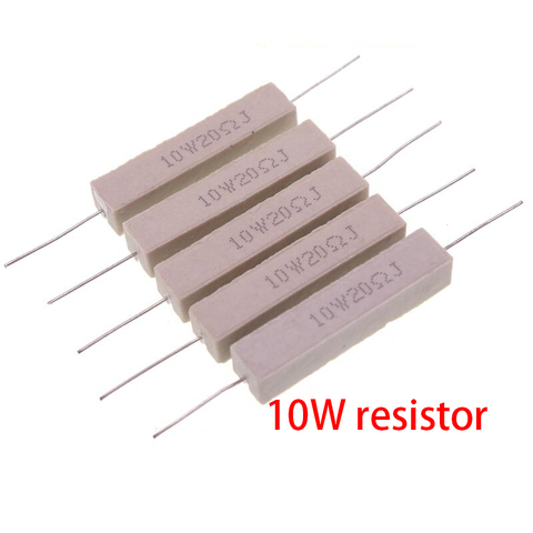 10pcs 10W Cement resistance resistor 10 15 20 25 ohm 10R 15R 20R 25R ► Photo 1/1