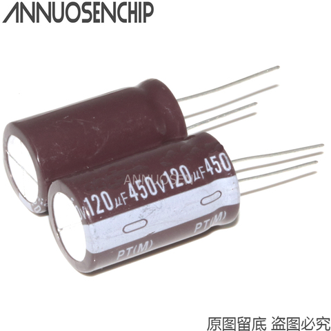 10pcs 450V 120UF 450V120UF 450 V 120 UF Aluminum Electrolytic Capacitor ► Photo 1/1