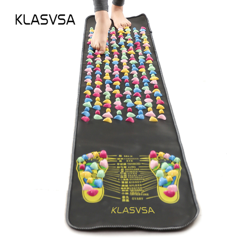 KLASVSA Leg Foot Massage Pad Pain Relief Stone Massager Mat Walk Muscle Stimulator Health Mattress Home Relaxation Health Care ► Photo 1/6