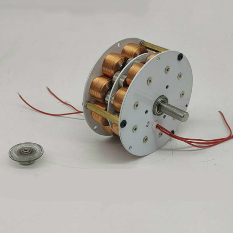 50W-60W Miniature Double-layer Disc Generator with Iron Core Multi-pole Three-phase AC Permanent Magnet Brushless ► Photo 1/3